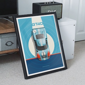 Der Ford ID40 braucht keine Einführung, die ikonischen Farben und Bemalung tragen zum Design dieser Illustration bei