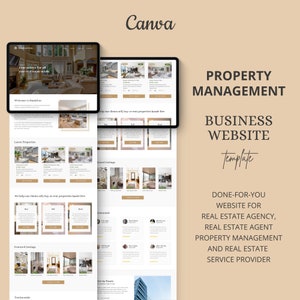 Real Estate Canva Website | Canva Website For Real Estate Agents & Businesses | Real Estate Website | Real Estate Marketing