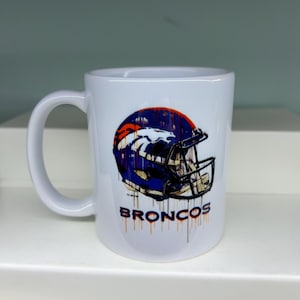 Denver Broncos Double Sided 11oz Mug ** FREE UK Delivery **