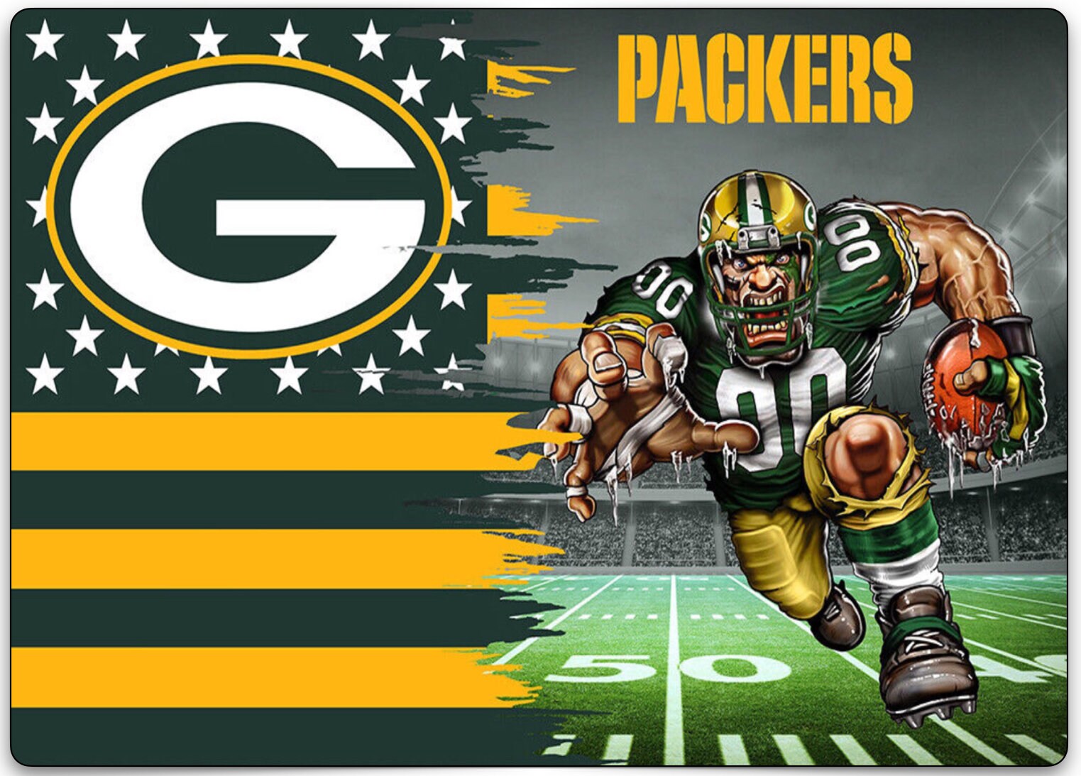 Green Bay Packers Set of Placemats - Etsy