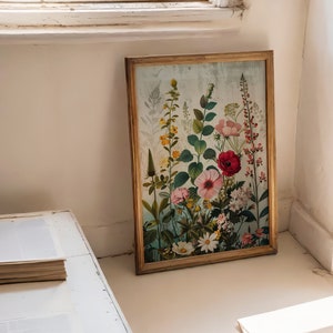 Poster | Cottagecore Boho Primavera | Decorazione murale | Stampa | Carta opaca di alta qualità