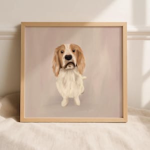 Benutzerdefiniertes schlecht gezeichnetes Haustierporträt, digital druckbare Hundeporträtwandkunst, Hundeliebhabergeschenk, personalisiertes Hundeporträt, einzigartiges Haustierposter