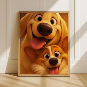 Custom Disney Portrait from Photo | Personalized Couple & Family Cartoon Illustration | Unique Gift Idea