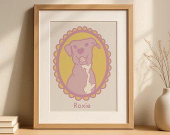 Digital Pet Portrait, Custom Pet Portrait, Pet Portrait From Photo, Dog Portrait, Custom Dog Portrait, Cat Portrait, Cat Mom Gift