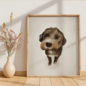 Custom Badly Drawn Pet Portrait, Digital Printable Dog Portrait Wall ...