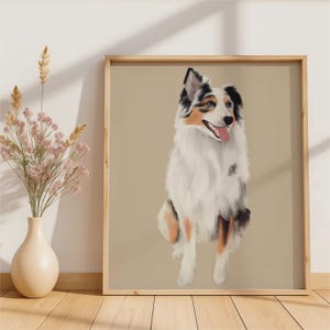 Custom Badly Drawn Pet Portrait, Digital Printable Dog Portrait Wall ...