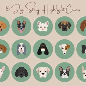 Instagram Highlight Covers, Dog Icons, Dog Lovers, Pet Icons, Social Media Icons