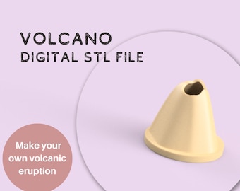 Afdrukbare Volcano | Teacher Resources Vulkaan | Diy Science Experiment | 3D Printbare Vulkaan