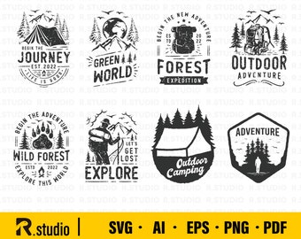 Camping Bundle SVG/ Camp Life SVG/ Camping Svg Files/ Png/ Eps/ Camping shirt/ Adventure SVG/ Summer Svg/ Cut File/ Cricut/ Clip art/ Vector