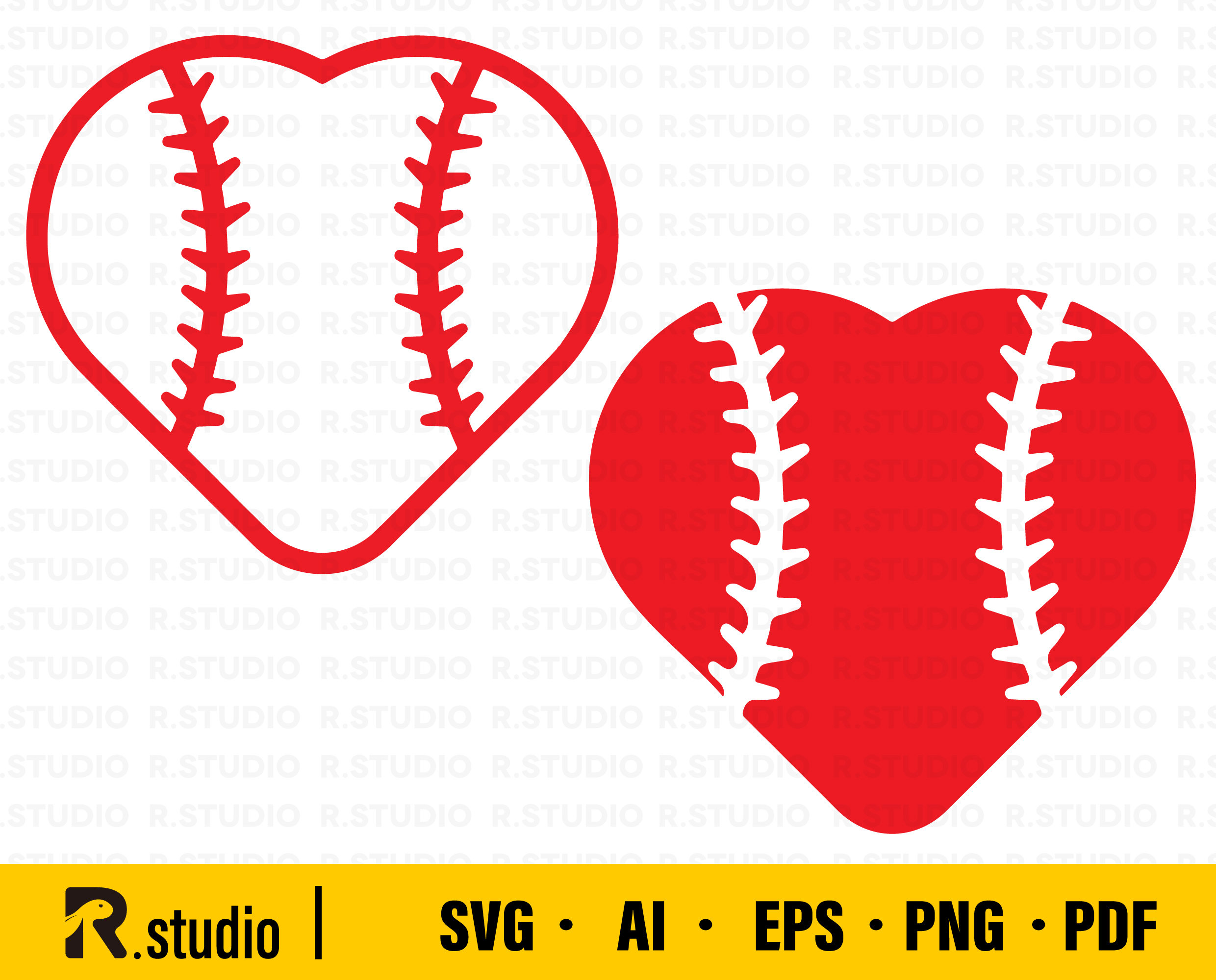 Baseball SVG Files/ Softball Stitches SVG/ Love Baseball SVG/ Etsy