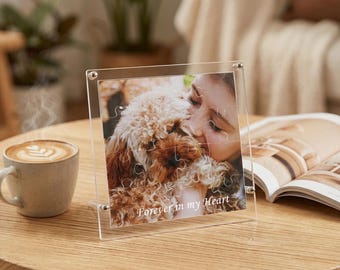 Personalised Photo Print Block With Custom Message / Printed Acrylic Puzzle / Memorial Gift