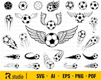 Soccer Ball SVG Files/ Soccer Ball Svg/ Eps/ Png/ Clipart/ Football Svg/ World Cup Cut Files/ Silhouette/ Svg Files for Cricut/ Vector