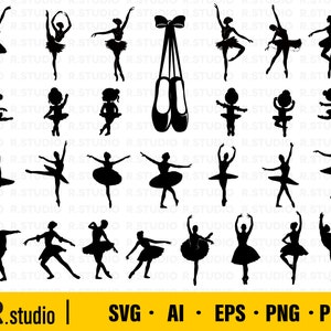 Ballet SVG/ Ballerina SVG/ Ballet Shoes svg/ Ballet Dancer Svg/ Ballet svg files/ Dancer svg/ Classic Dance Svg/ Ballet clipart/ silhouette