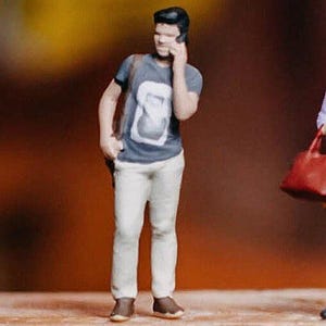 Career Man | Career Woman | Worker People | Professionals | Suburban Crowd 1:64 Miniature Figure Diorama