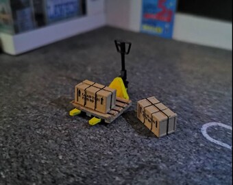 1:64 Wood Chest | Wooden Chest | Wood Storage | Wooden Container Miniature Figure Diorama