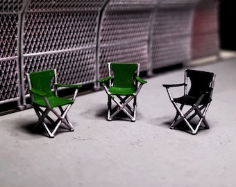 1:64 Folding Chair | Director Chair Miniature Figure Diorama