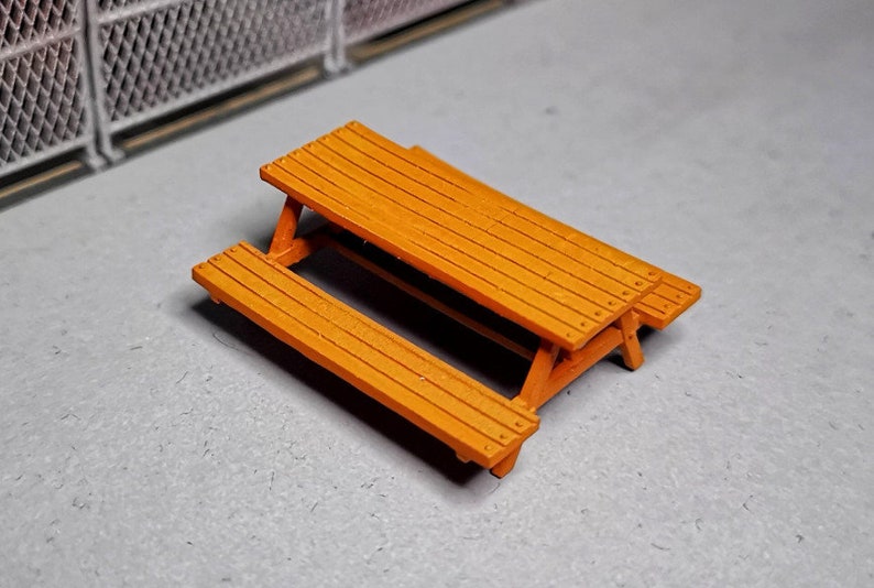 164 Long Bench Park Bench Miniature Figure Diorama Etsy