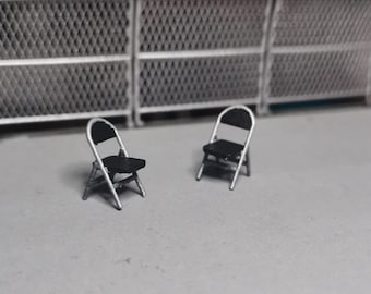 1:64 Fold Chair | Portable Chair | Outdoor Chair Miniature Figure Diorama