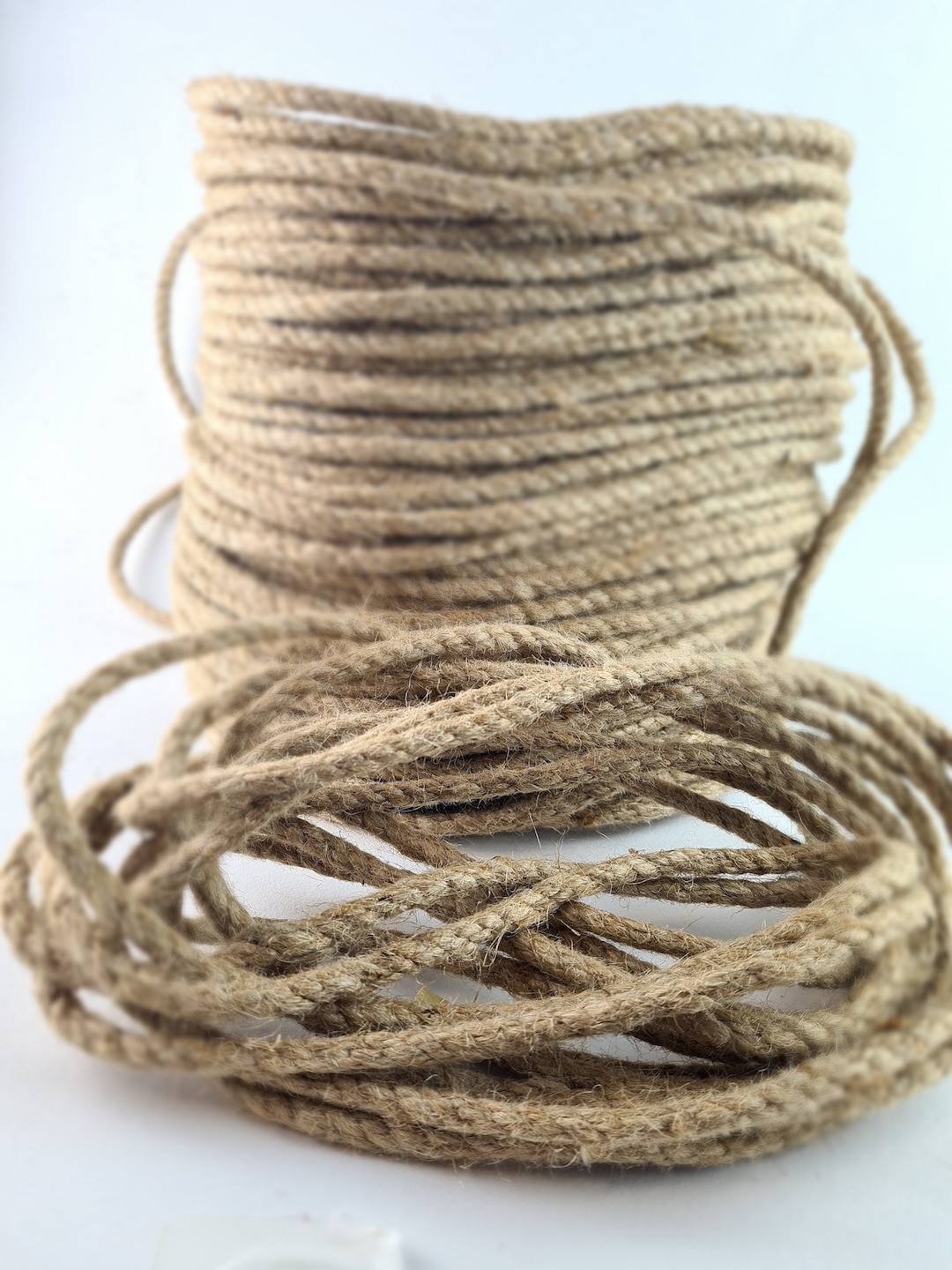 Natural Jute Fibre 6mm Raw Stiff Rope for Rough Feel Enhancement or ...