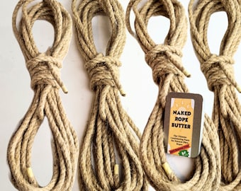 Kit de corde Shibari en Jute en fibre naturelle 36m (118'), Kinbaku et toutes les activités de jeu de rôle et de fantaisie amusante pour adultes