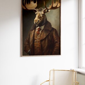 moose portrait art print