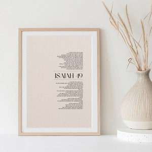 Isaiah 49 Bible Print
