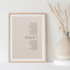 Psalm 3 Bible Print