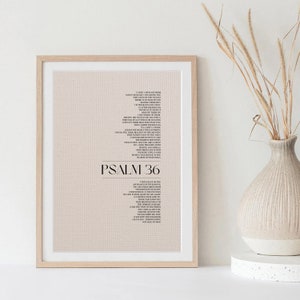 Psalm 36 Bible Print