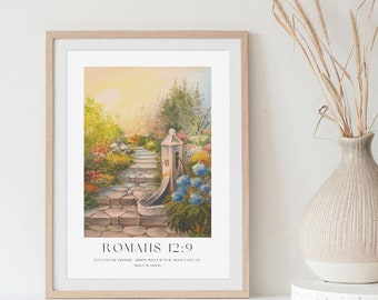 Romans 12:9 Bible Oil Painting