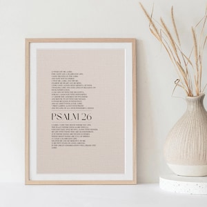 Psalm 26 Bible Print