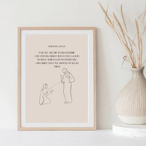 Bible Verse Wall Art | Ephesians 2:10 KJV