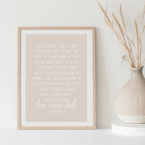 1 Corinthians 13 Wall Art