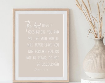 Deuteronomy 31:8 Wall Art
