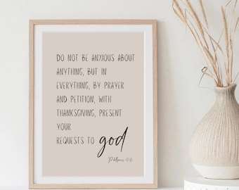 Philippians 4:6 Wall Art