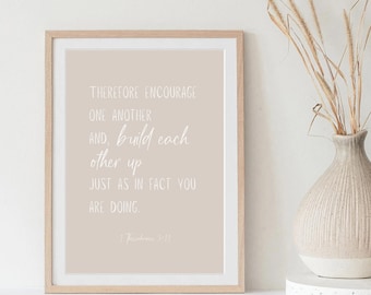 1 Thessalonians 5:11 Wall Art