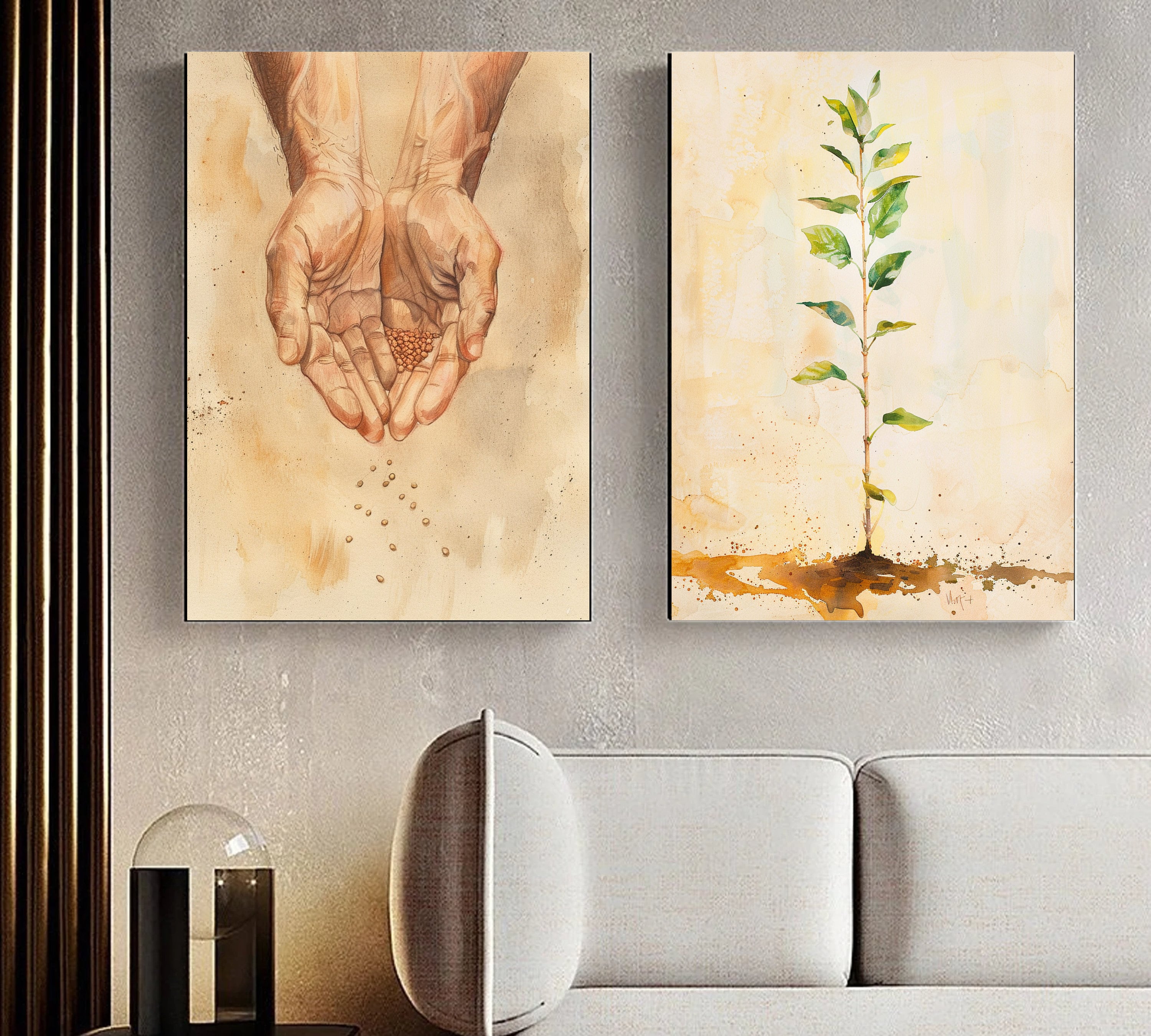 Parable of the Mustard Seed - Set of 2 Digital Posters, Faith Like a ...