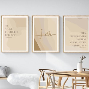 Bible Verse Poster Set of Three