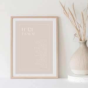 Modern Psalm 121  | Aesthetic Bible Print