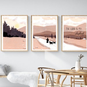 Set of 3 The Lord is my Shepherd | Psalm 23:1