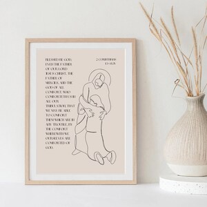 2 Corinthians 1:3-4 KJV, Blessed be God, God Wall Art