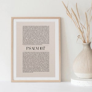 Psalm 107 Bible Print