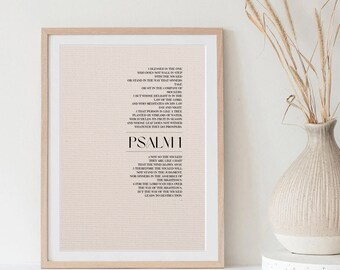 Psalm 1 Bible Print