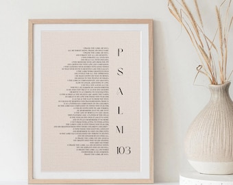 Psalm 103 Bible Print