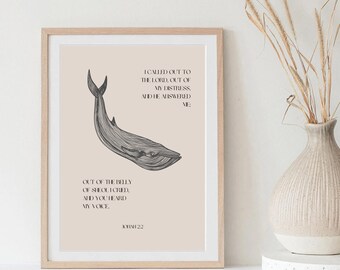 Jonah and the Whale | Jonah 2:2 Bible Verse