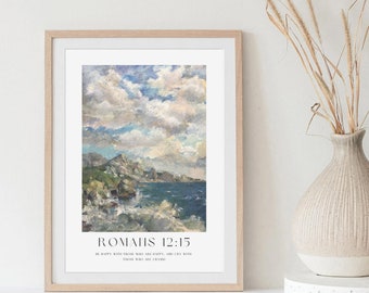 Romans 12:15 Bible Oil Painting