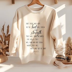 Isaiah 40:31 - Soar on Wings Like Eagles - Inspirational Scripture Hoodie