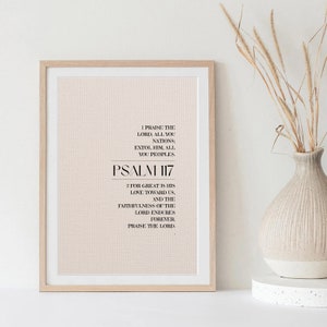 Psalm 117 Bible Print
