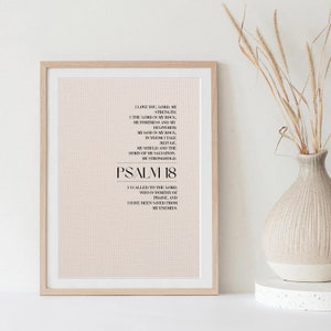 Psalm 18 Bible Print