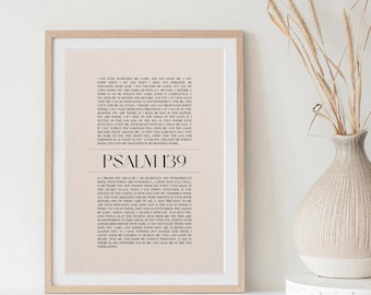 Psalm 139 Bible Print