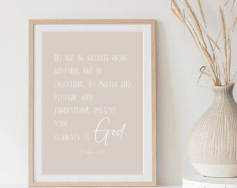 Philippians 4:6 Wall Art